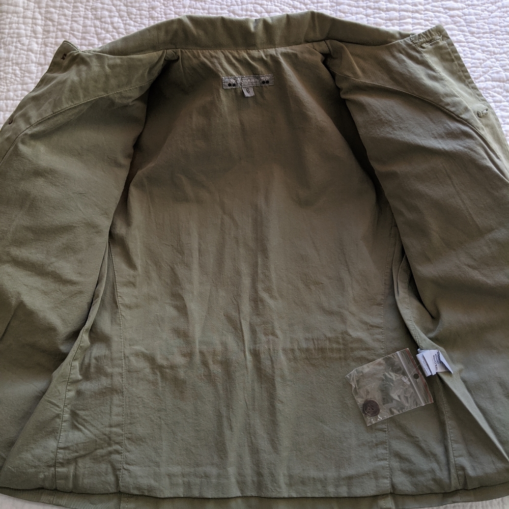 NEW Bonpoint green utility jacket: size 6 (unisex) - Picture 6 of 8